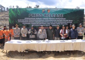 Polda Riau Perang Melawan Perambahan Hutan 21 Kasus Ditangani, Kapolda Tegaskan Komitmen Lestarikan Alam