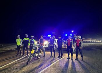 Polres Kuansing Patroli Malam, Kabag Ops: Situasi Kota Taluk Kuantan Aman Dan Kondusif
