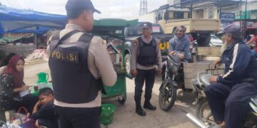 Polsek Ukui Gelar KRYD, Jaga Kamtibmas Wilayah Pelalawan