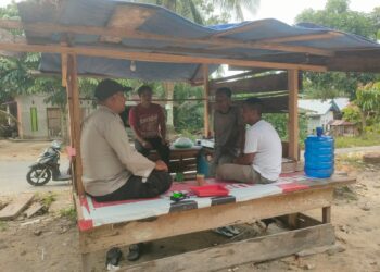 Bhabinkamtibmas Desa Sotol Gencarkan Himbauan Kamtibmas, Warga Diajak Jauhi Narkoba dan Hoax