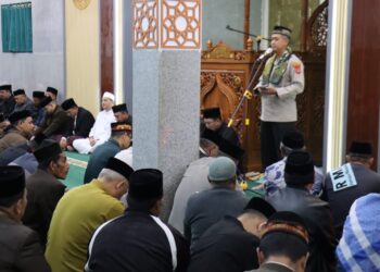 Safari Subuh Di Masjid Quba, Kapolres Ajak Jamaah Jaga Tiga Pilar Kehidupan