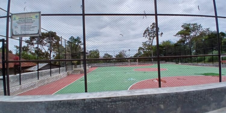 Aspirasi Ditimpa ADD Tahun 2024, Pembangunan Lapangan Futsal Kampung Gajah Putih, Diduga Tumpang Tindih