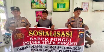 Polsek Teluk Meranti Gelar Patroli dan Sosialisasi Saber Pungli, Cegah Pungutan Liar di Masyarakat