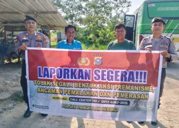 Polsek Pangkalan Kerinci Gencar Sosialisasi Tolak Premanisme, Ajak Masyarakat Aktif Berpartisipasi