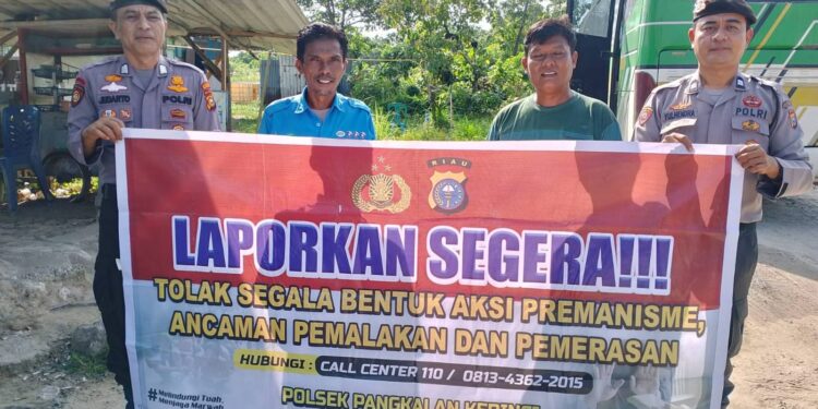 Polsek Pangkalan Kerinci Gencar Sosialisasi Tolak Premanisme, Ajak Masyarakat Aktif Berpartisipasi