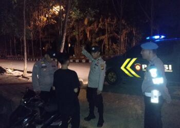 Polsek Pangkalan Kerinci Gelar KRYD, Sasar Remaja dan Lokasi Rawan Kamtibmas