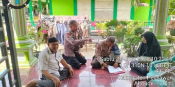 Dekatkan Diri ke Masyarakat, Bhabinkamtibmas Polsek Langgam Gencarkan Sambang Warga