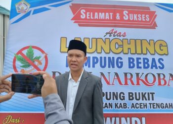 Reje Kampung Bukit Apresiasi Polres Aceh Tengah Atas Launching Kampung Bebas Narkoba