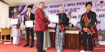 SMP Negeri 1 Wih Pesam Gelar Acara Pelepasan Siswa Kelas IX Angkatan Ke-43