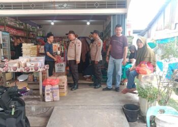 Polsek Kuala Kampar Gelar KRYD, Sasar Pertokoan dan Brilink untuk Cegah Kejahatan C3