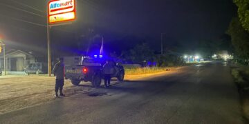 Jamin Keamanan Malam Hari, Polsek Pangkalan Lesung Gelar Blue Light Patrol