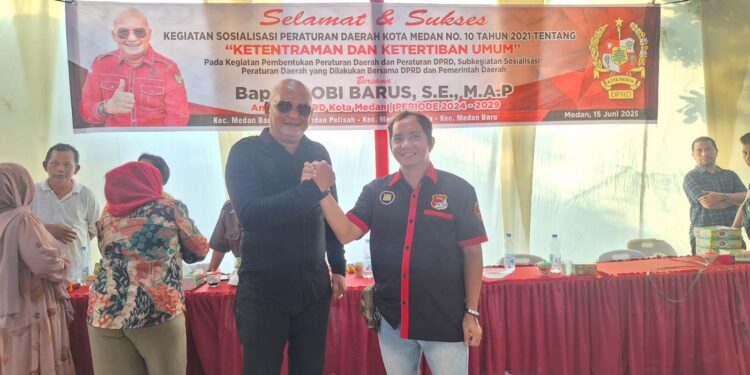 Ketua DPW PW FRN Sumut Hadiri Sosper Anggota DPRD Kota Medan Robi Barus
