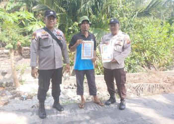 Cegah Karhutla, Polsek Kuala Kampar Gencar Patroli dan Sosialisasi ke Warga