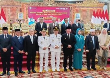 Pelantikan Bupati Dan Wakil Bupati Kabupaten Empat Lawang Oleh Gubernur Sumsel
