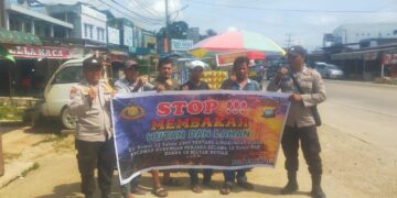 Polsek Ukui Sisir Daerah Rawan Karhutla, Warga Siap Jaga Lahan Tanpa Api