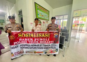 Polsek Teluk Meranti Gelar Patroli dan Sosialisasi Saber Pungli, Warga Apresiasi Langkah Preventif Polisi