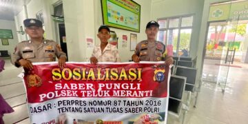 Polsek Teluk Meranti Gelar Patroli dan Sosialisasi Saber Pungli, Warga Apresiasi Langkah Preventif Polisi
