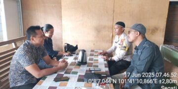 Sambang Warga, Bhabinkamtibmas Langgam Ajak Warga Jaga Kamtibmas dan Bijak Bermedsos