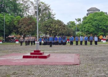 Polsek Pangkalan Lesung Hadiri Upacara Hari Kesadaran Nasional, Jaga Sinergi dan Ketertiban