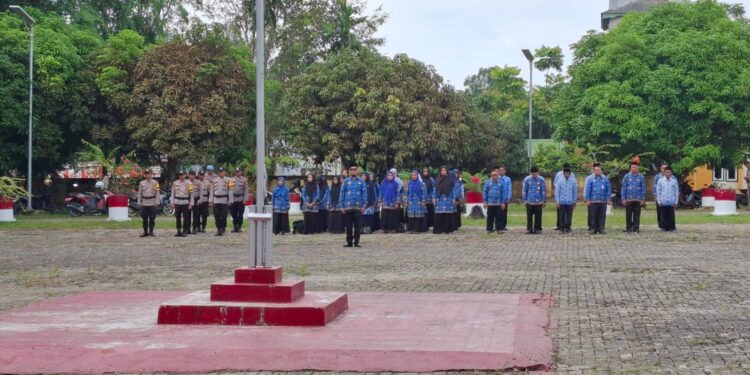 Polsek Pangkalan Lesung Hadiri Upacara Hari Kesadaran Nasional, Jaga Sinergi dan Ketertiban