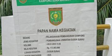 Pembangunan Jembatan di Desa Sukamakmur Menuai Kontroversi, Diduga Ada Bau Korupsi