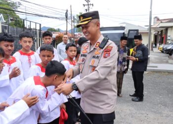 Kapolres Lepas Kontingen Silat Merpati Putih Kejurda Kapolda Cup Peringatan Hari Bhayangkara 79