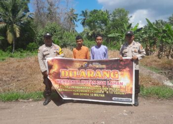 Cegah Karhutla, Polsek Kuala Kampar Gencarkan Patroli dan Sosialisasi ke Warga