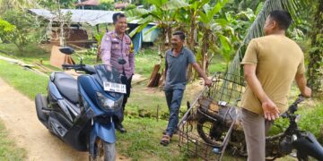 Bhabinkamtibmas Pangkalan Lesung Sambangi Warga, Sampaikan Pesan Cooling System