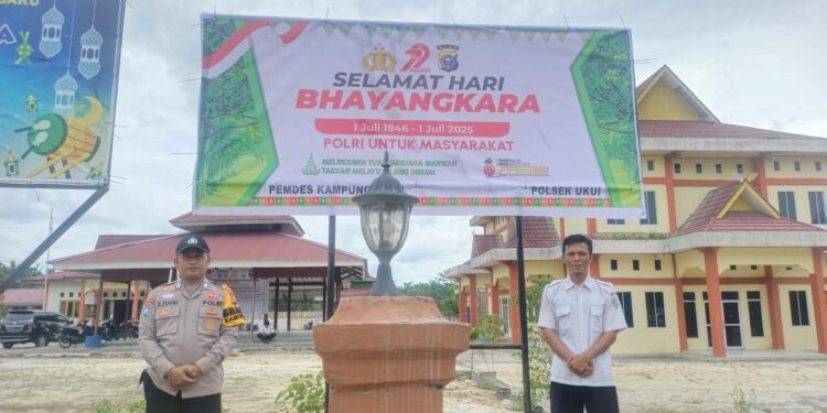Polsek Ukui Tebarkan Semangat Bhayangkara Hingga Ke Pelosok Desa Di Kecamatan Ukui