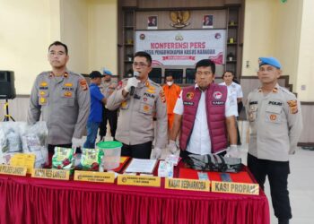 Polres Langsa Ringkus 2 Kurir Sabu dan 1 Pengedar Ganja