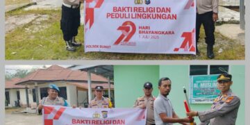 Sambut Hari Bhayangkara ke-79, Polsek Bunut Gelar Bakti Religi dan Aksi Peduli Lingkungan