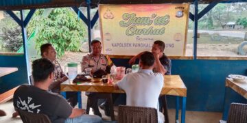 Melalui Jumat Curhat, Polsek Pangkalan Lesung Berikan Himbauan Kamtibmas kepada Masyarakat