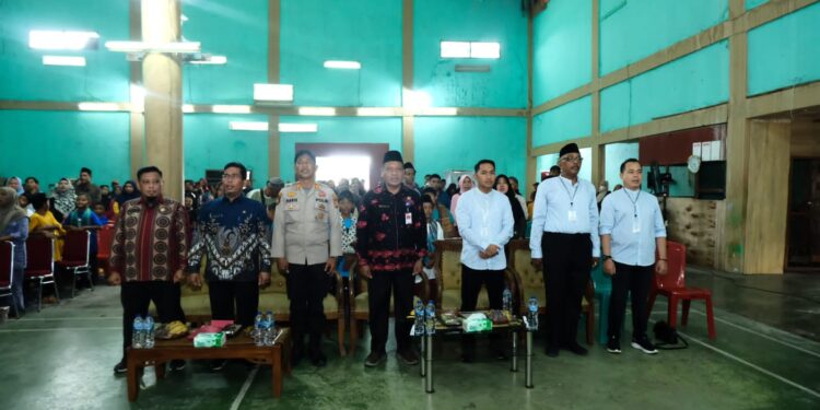 Polsek Pangkalan Kuras Dukung Santunan Jompo dan Sunat Massal, Jaga Sinergi dengan Masyarakat