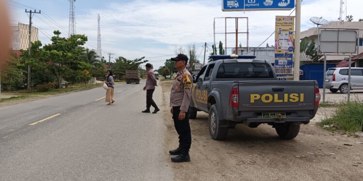 Polsek Pangkalan Lesung Intensifkan Patroli di Jalur Rawan Kecelakaan