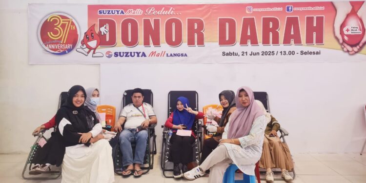 Suzuya Mall Langsa Kumpulkan 31 Kantong Darah