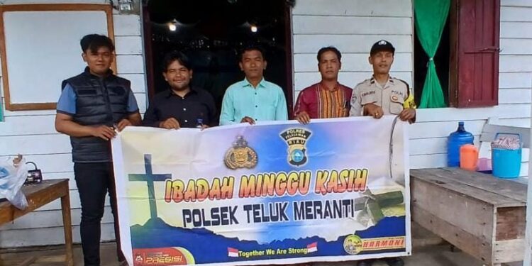 Remaja Nongkrong Larut Malam Dikeluhkan Warga, Polsek Teluk Meranti Gelar Minggu Kasih di Gereja GPDI