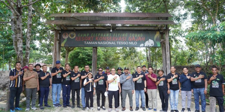 Polsek Ukui Dukung Kuat Harmoni Alam dan Kemanusiaan dalam Kunjungan Kapolda Riau ke TNTN