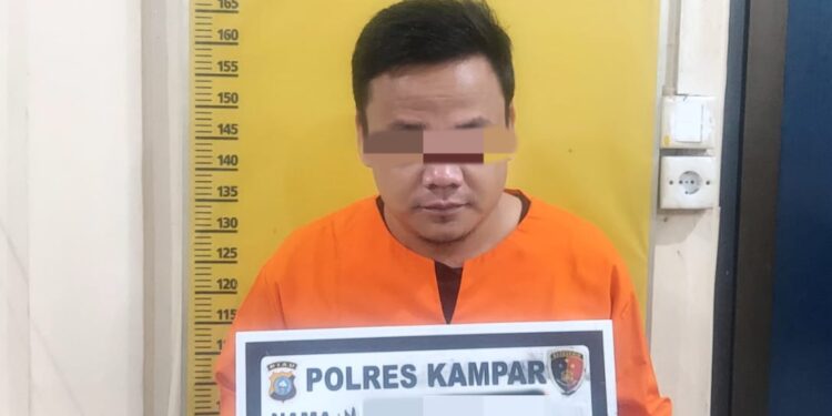 Satreskrim Polres Kampar Amankan Pelaku Penggelapan Mobil, Modus Jual Beli