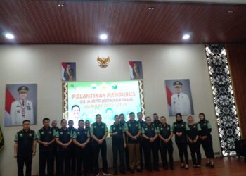 Pelantikan Pengurus Perkumpulan Bulu Tangkis KORPRI Kota Palembang