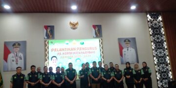 Pelantikan Pengurus Perkumpulan Bulu Tangkis KORPRI Kota Palembang