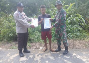 Polsek Kuala Kampar Gencar Patroli Karhutla, Sosialisasi Larangan Bakar Lahan