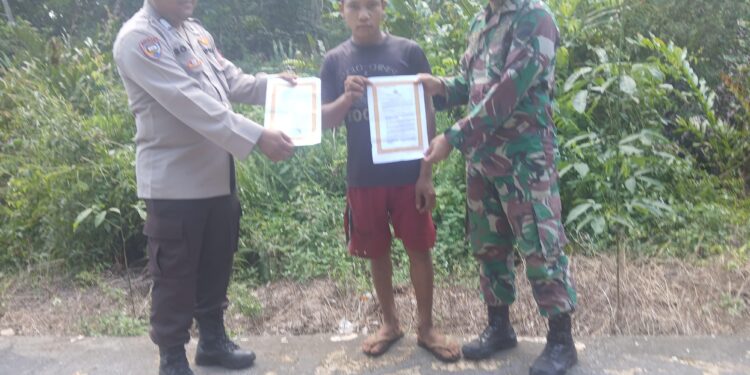 Polsek Kuala Kampar Gencar Patroli Karhutla, Sosialisasi Larangan Bakar Lahan