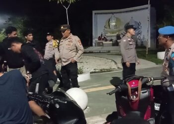 Polsek Pangkalan Kerinci Gelar Patroli Dini Hari, Cegah Balap Liar & Geng Motor
