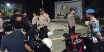 Polsek Pangkalan Kerinci Gelar Patroli Dini Hari, Cegah Balap Liar & Geng Motor