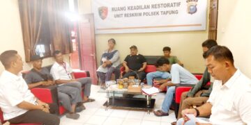 Cegah Pencurian Sawit, Polsek Tapung Gelar Sosialisasi Hukum dengan Pemilik Ram/Veron Desa Pantai Cermin