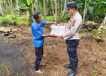 Polsek Kuala Kampar Gelar Patroli Cegah Karhutla, Warga Sepakat Jaga Lahan