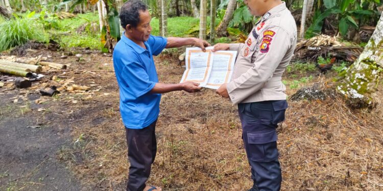 Polsek Kuala Kampar Gelar Patroli Cegah Karhutla, Warga Sepakat Jaga Lahan