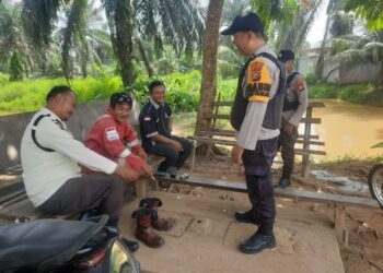 Polsek Ukui Terus Bergerak, Jaga Lingkungan Tetap Aman Lewat Patroli KRYD