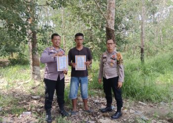 Polsek Pangkalan Lesung Lakukan Patroli dan Sebar Maklumat Larangan Bakar Lahan