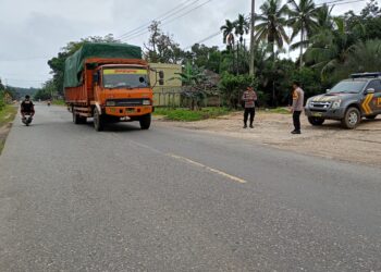Polsek Pangkalan Lesung Tingkatkan Patroli di Jalan Lintas Timur, Tekan Angka Kecelakaan